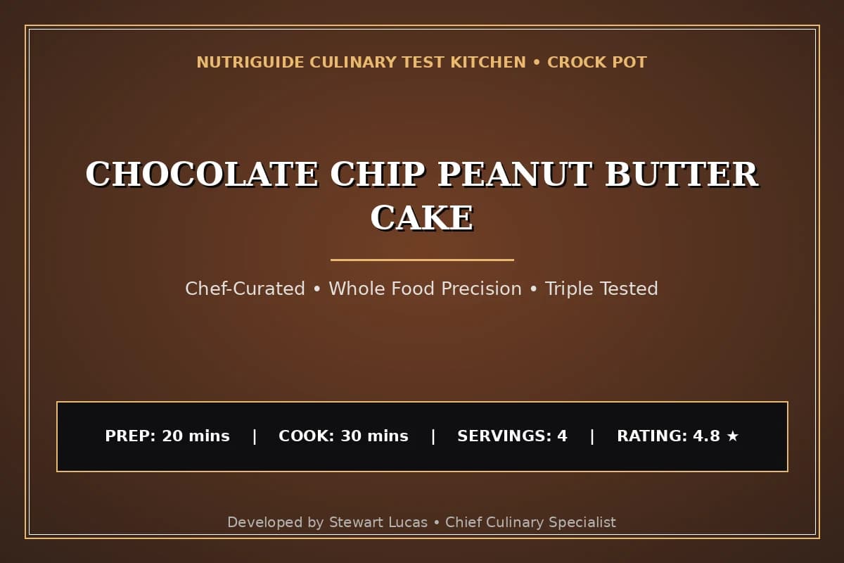 Chocolate Chip Peanut Butter Cake