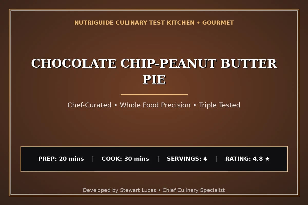 Chocolate Chip-Peanut Butter Pie