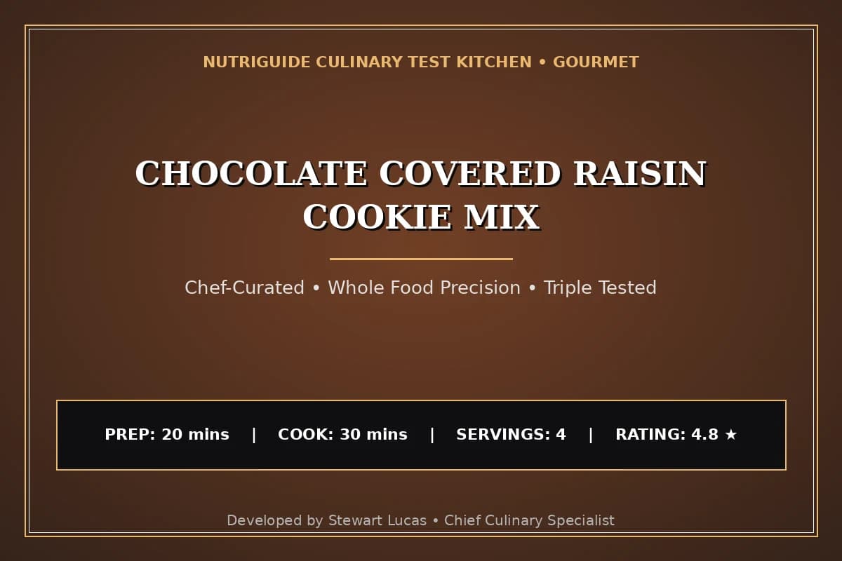 Chocolate Covered Raisin Cookie Mix