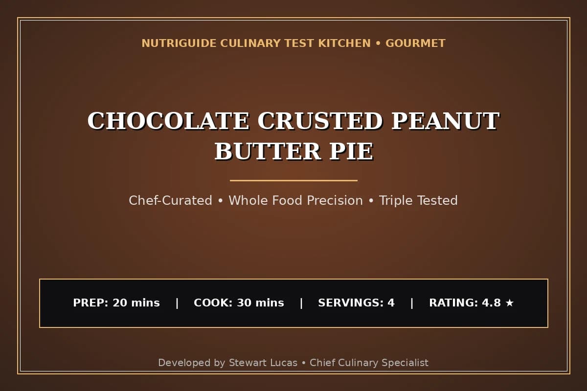 Chocolate Crusted Peanut Butter Pie