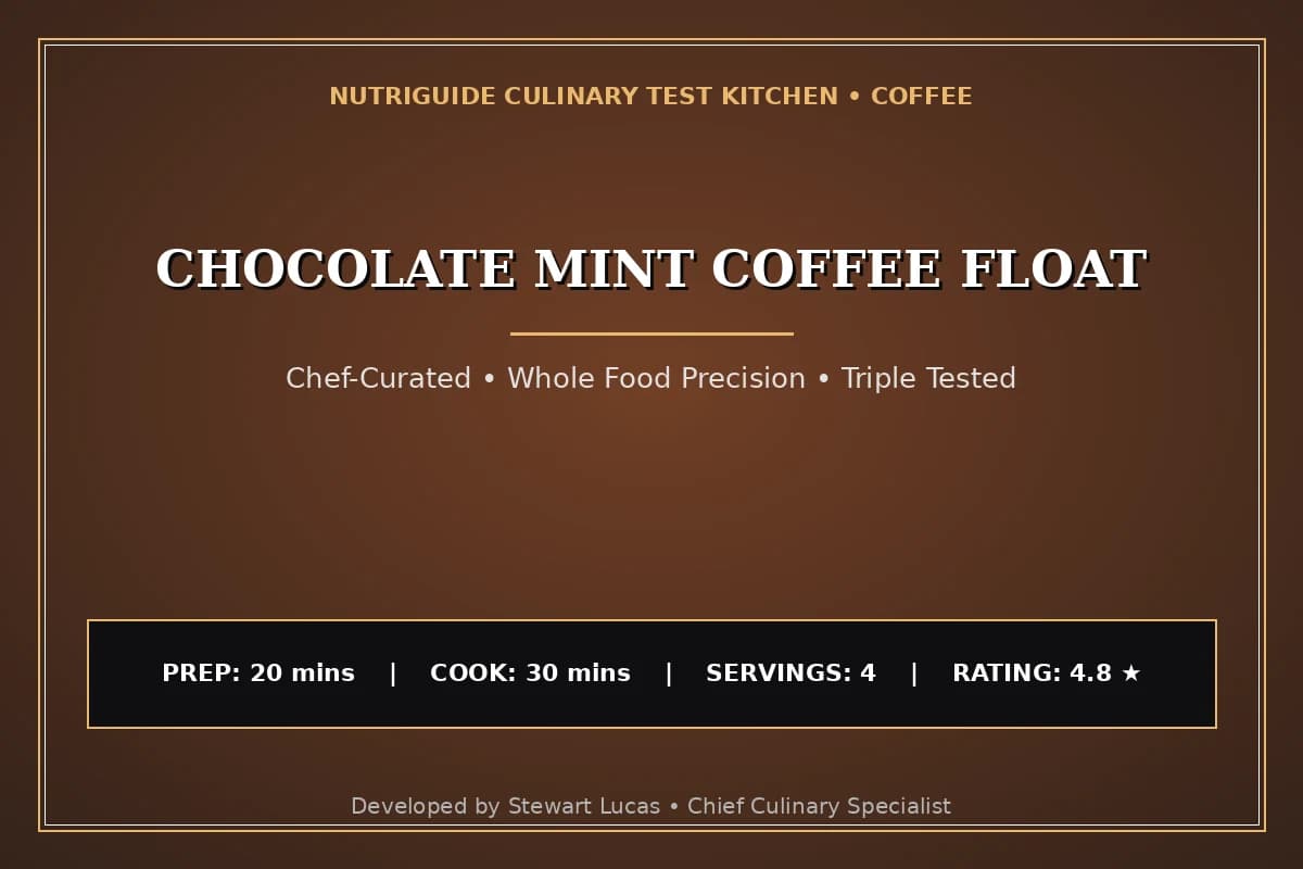 Chocolate Mint Coffee Float