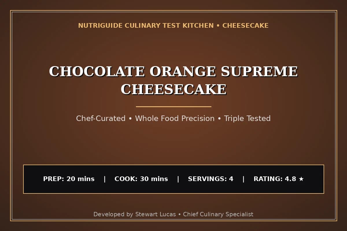 Chocolate Orange Supreme Cheesecake