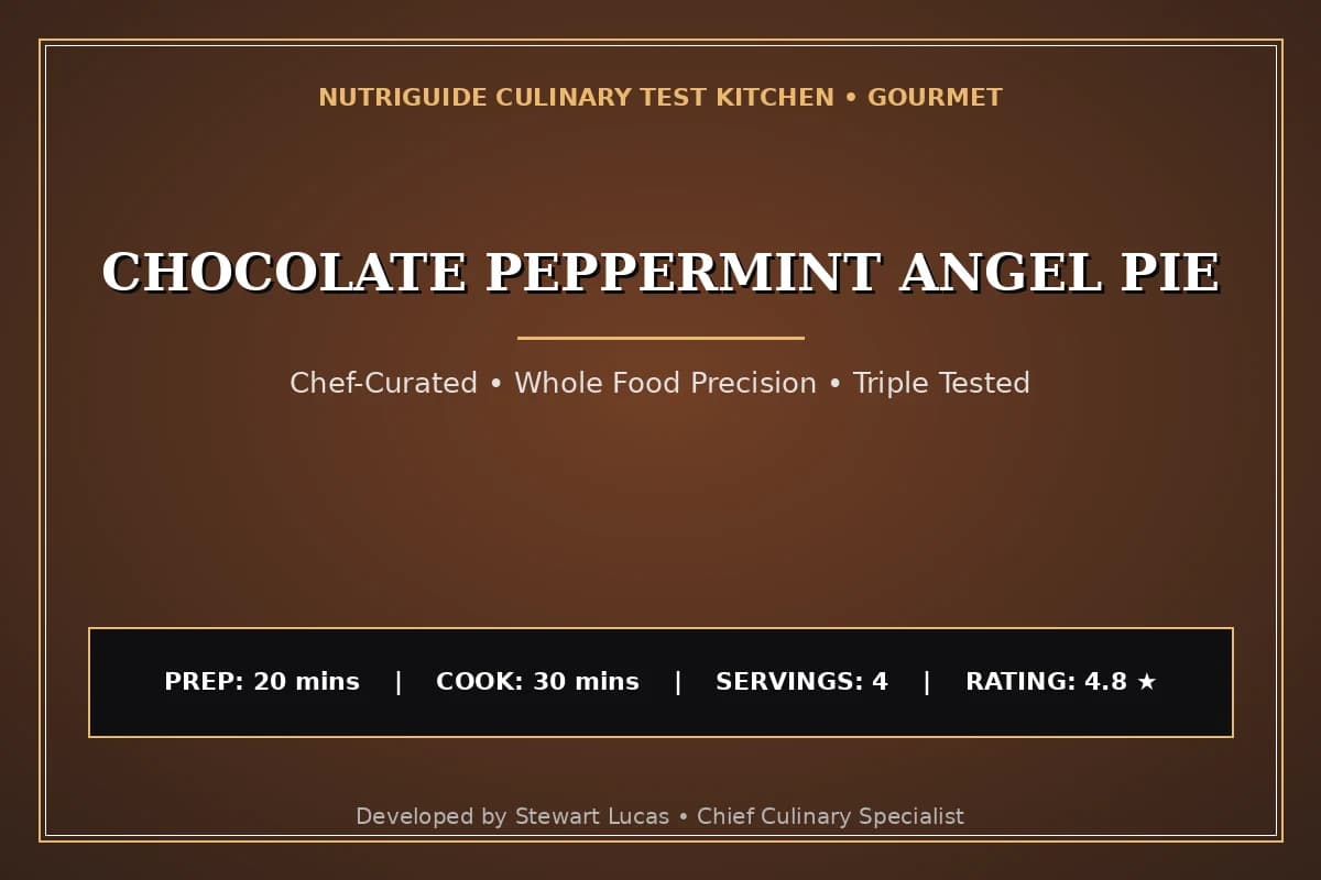 Chocolate Peppermint Angel Pie