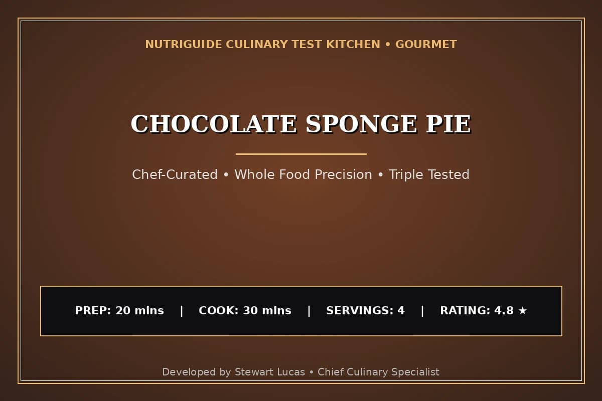 Chocolate Sponge Pie