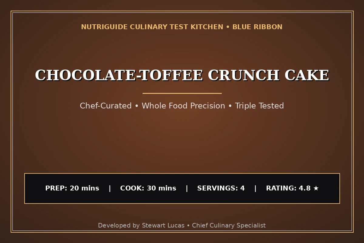 Chocolate-Toffee Crunch Cake