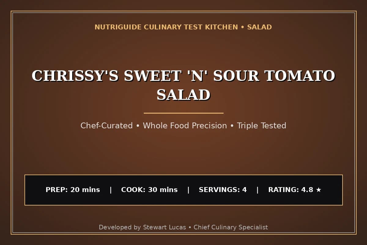 Chrissy'S Sweet 'N' Sour Tomato Salad
