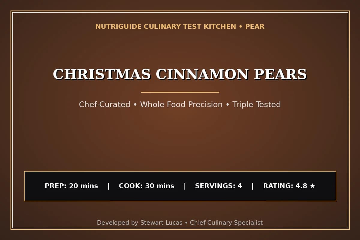 Christmas Cinnamon Pears