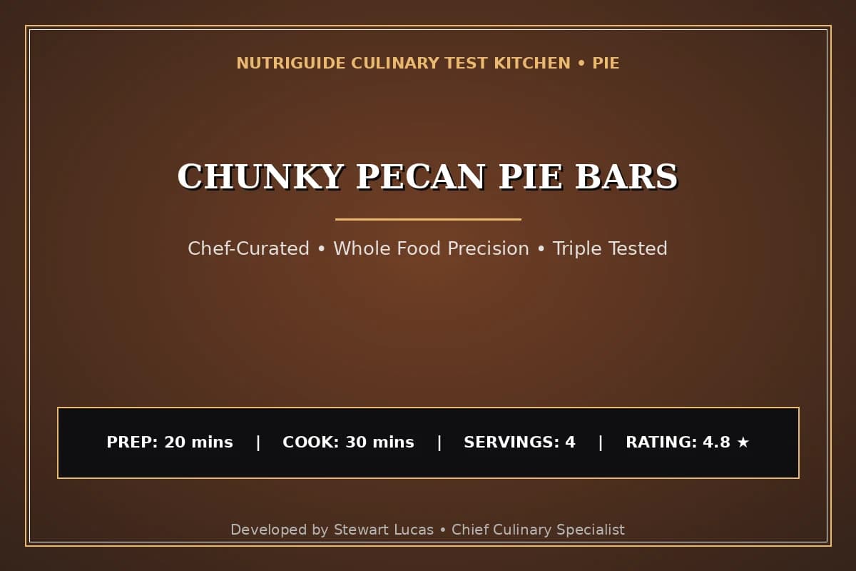 Chunky Pecan Pie Bars