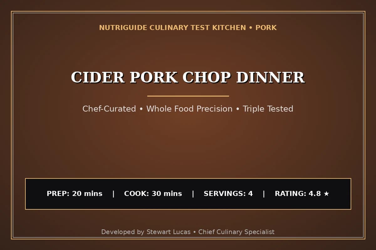 Cider Pork Chop Dinner