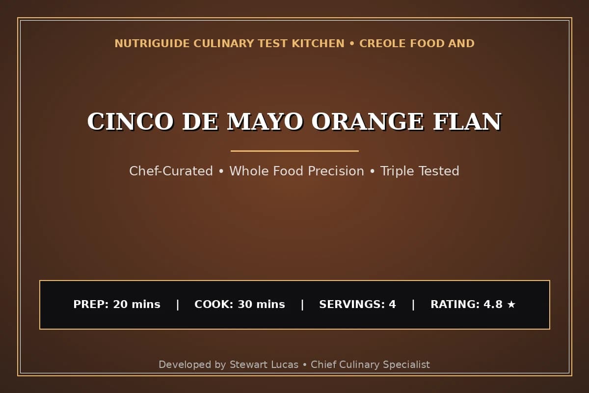 Cinco De Mayo Orange Flan
