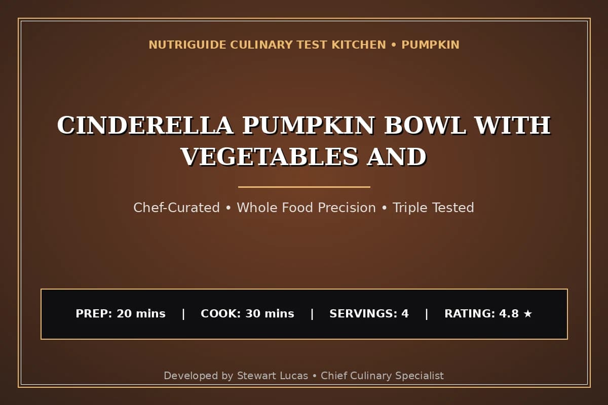 Cinderella Pumpkin Bowl With Vegetables And