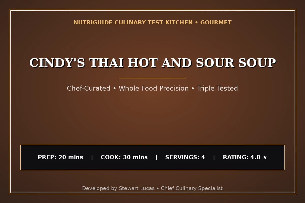 Cindy'S Thai Hot And Sour Soup