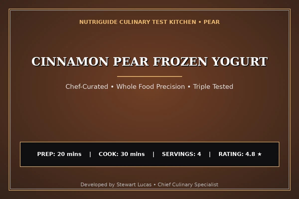 Cinnamon Pear Frozen Yogurt