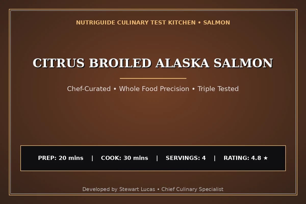 Citrus Broiled Alaska Salmon