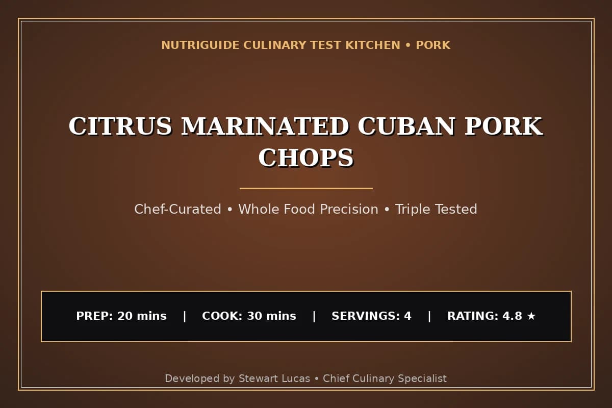 Citrus Marinated Cuban Pork Chops