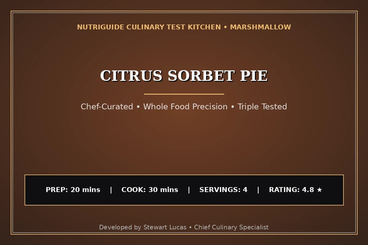 Citrus Sorbet Pie