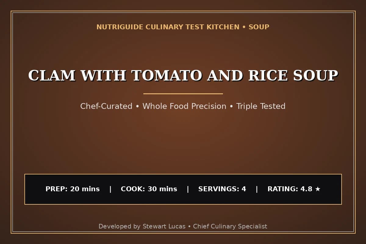 Clam With Tomato And Rice Soup