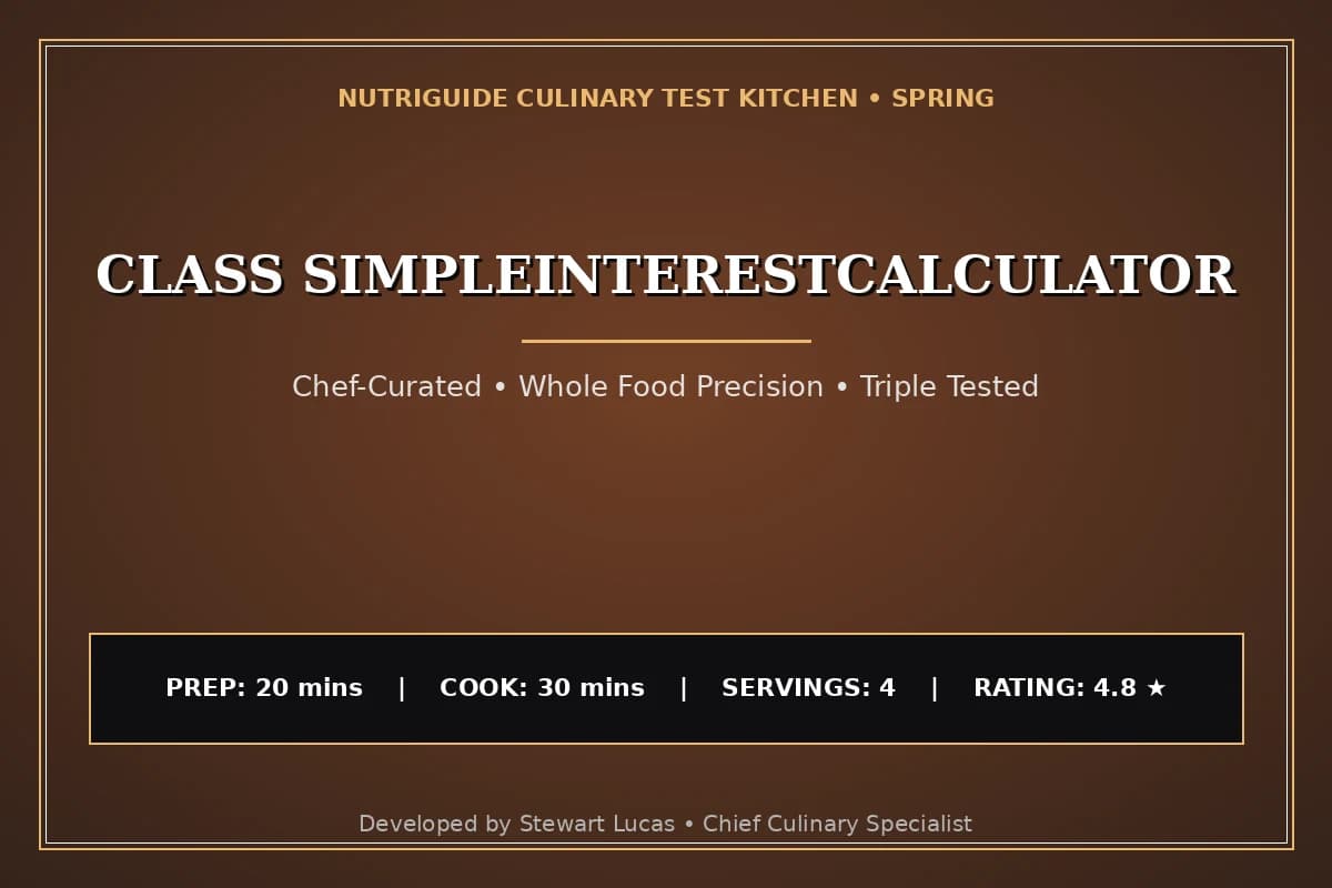 Class Simpleinterestcalculator