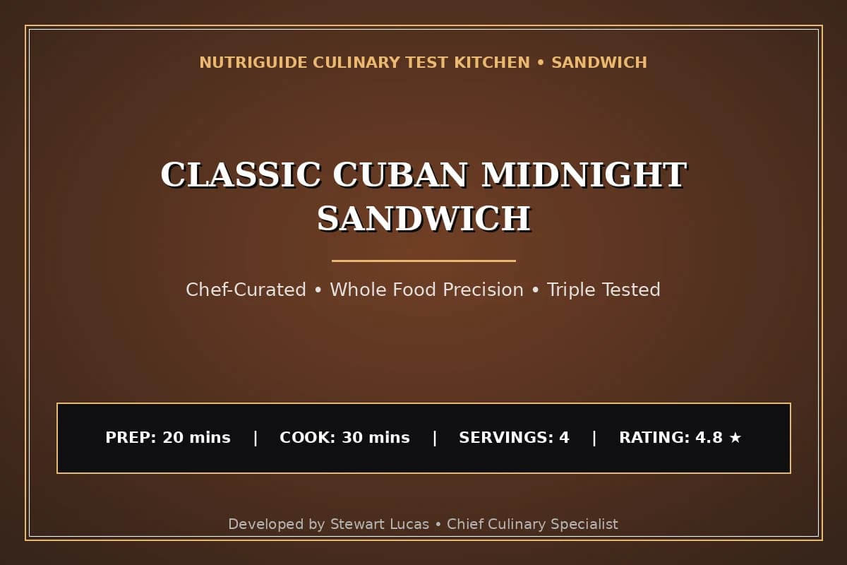 Classic Cuban Midnight Sandwich