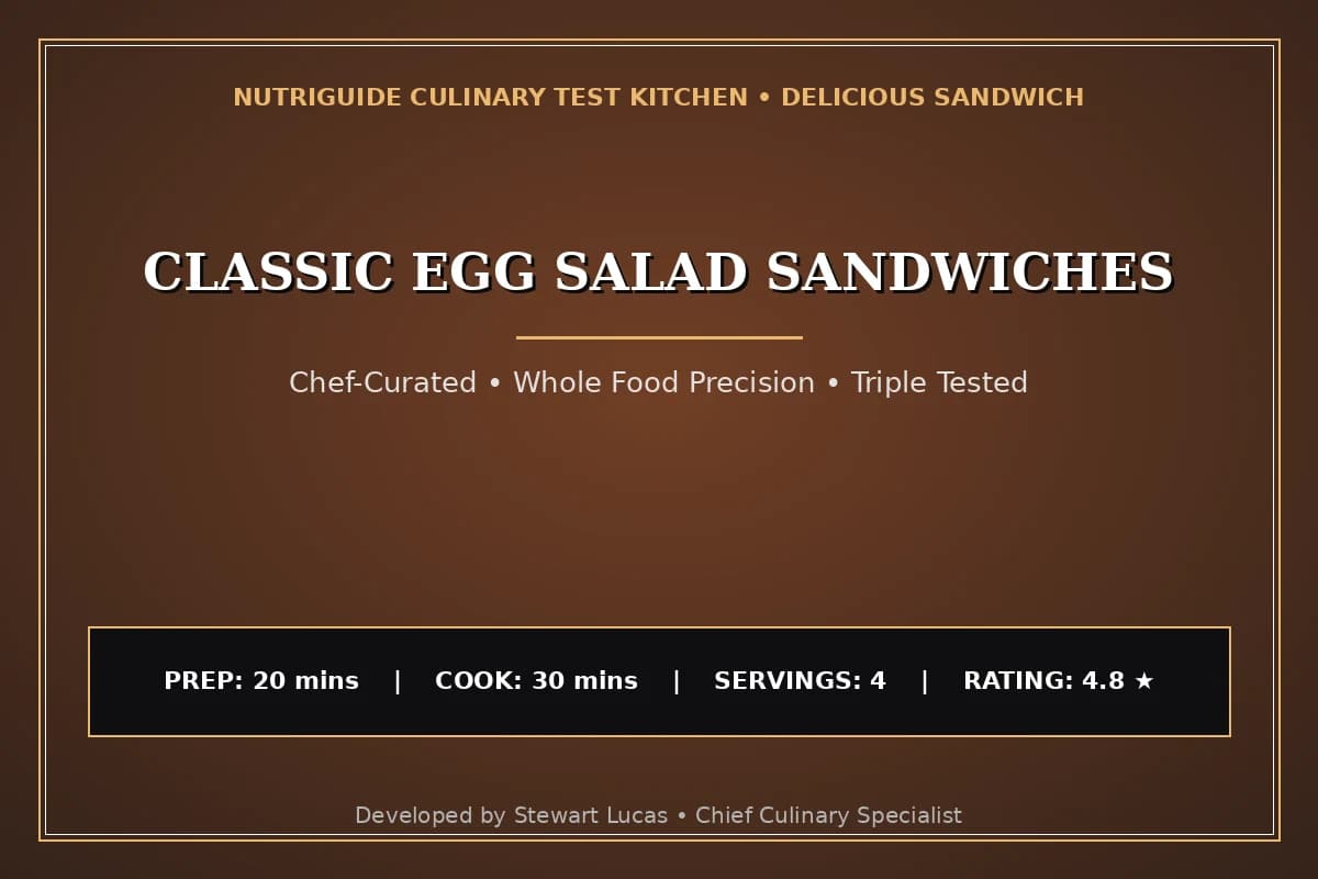 Classic Egg Salad Sandwiches