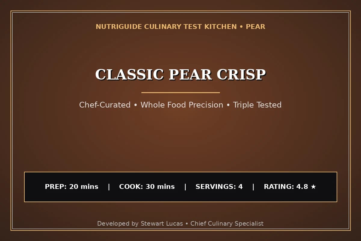 Classic Pear Crisp