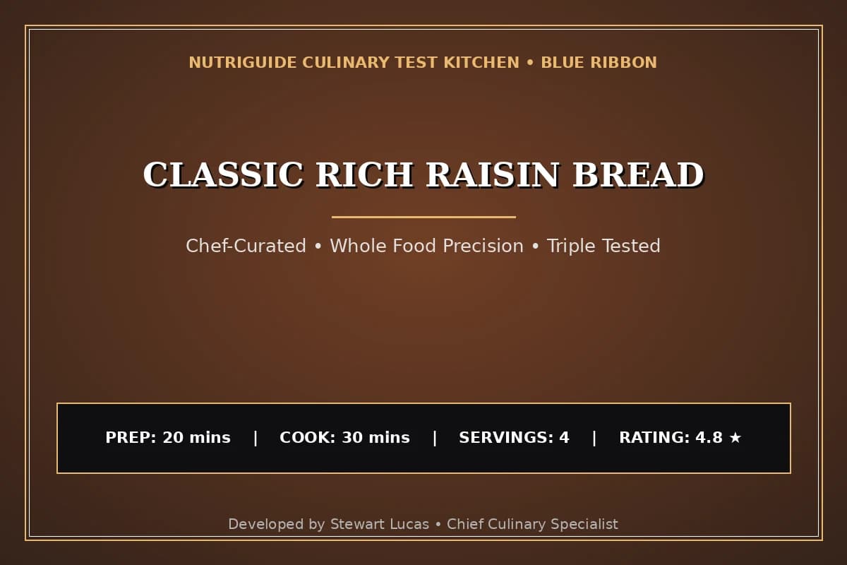 Classic Rich Raisin Bread