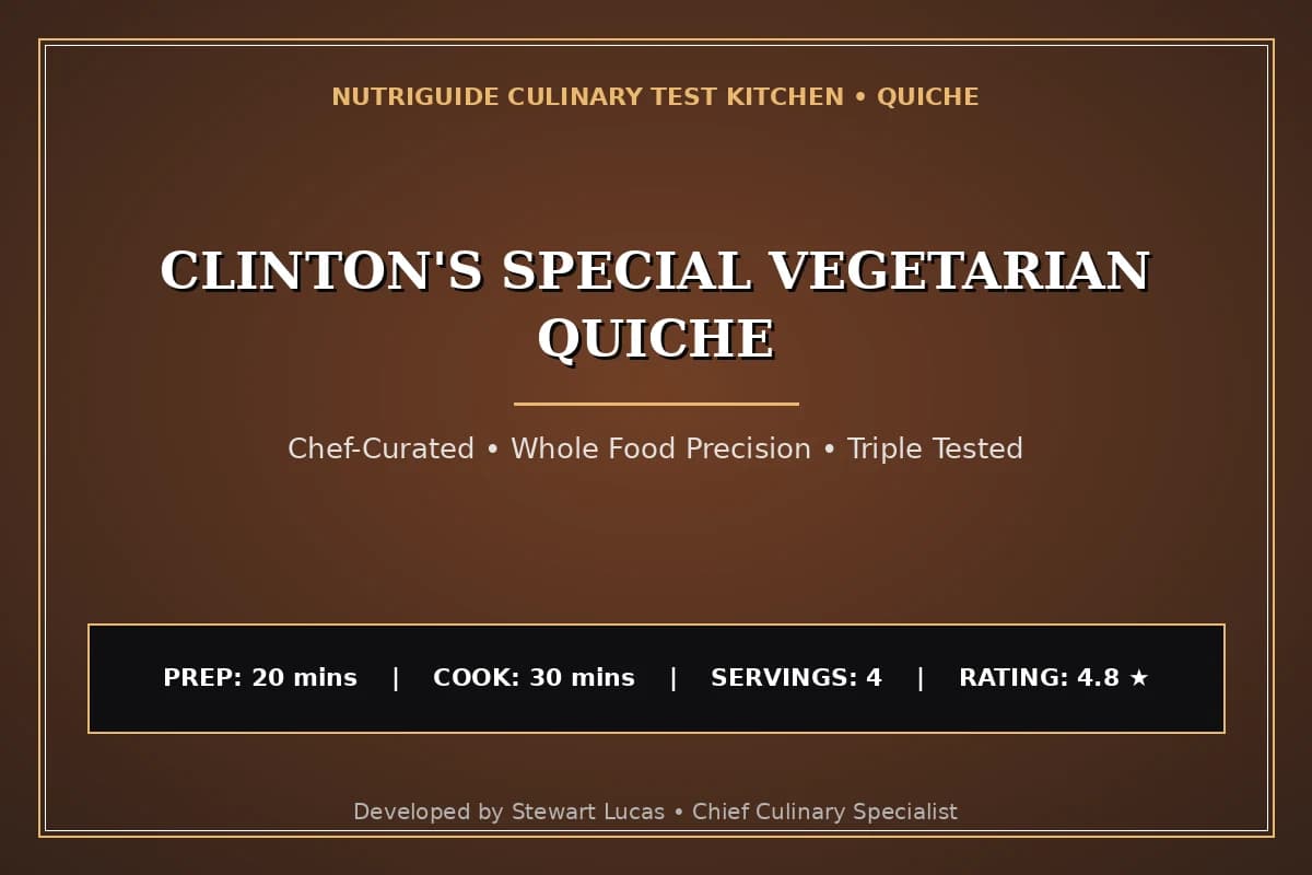 Clinton'S Special Vegetarian Quiche