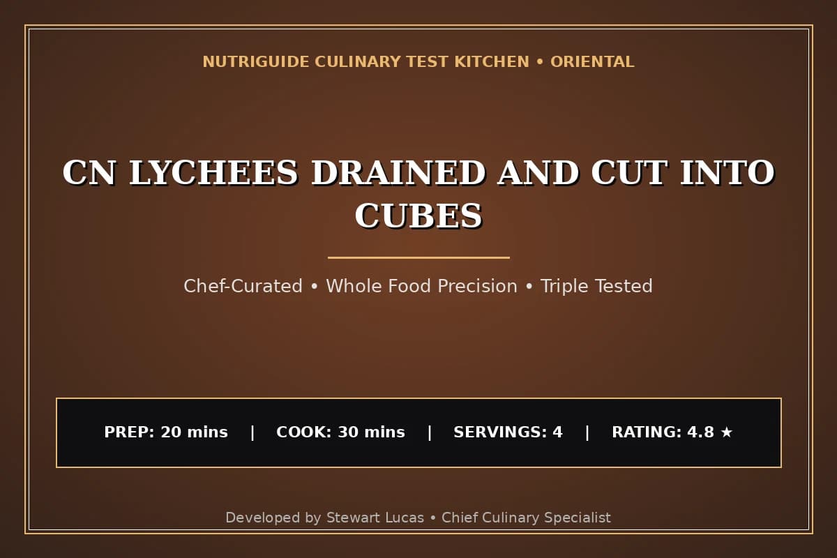 Cn Lychees Drained And Cut Into Cubes