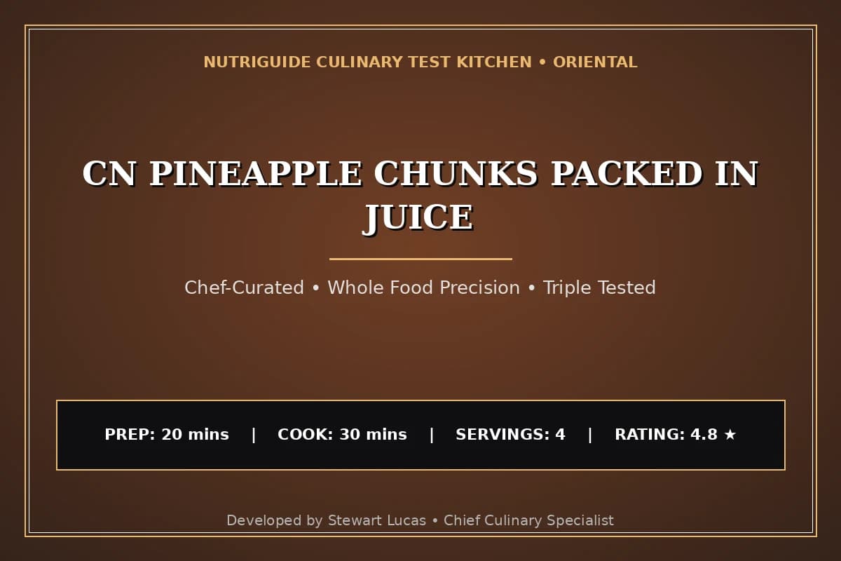 Cn Pineapple Chunks Packed In Juice