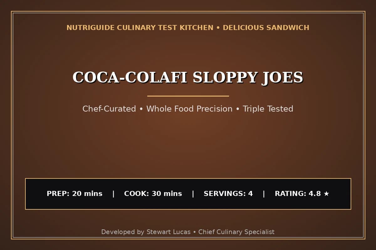Coca-Colaﬁ Sloppy Joes