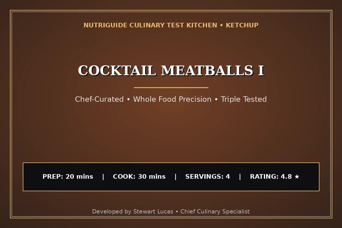 Cocktail Meatballs I