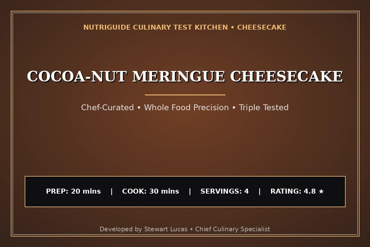Cocoa-Nut Meringue Cheesecake