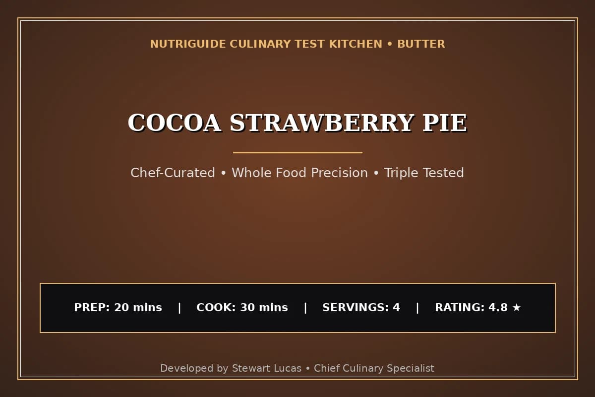Cocoa Strawberry Pie