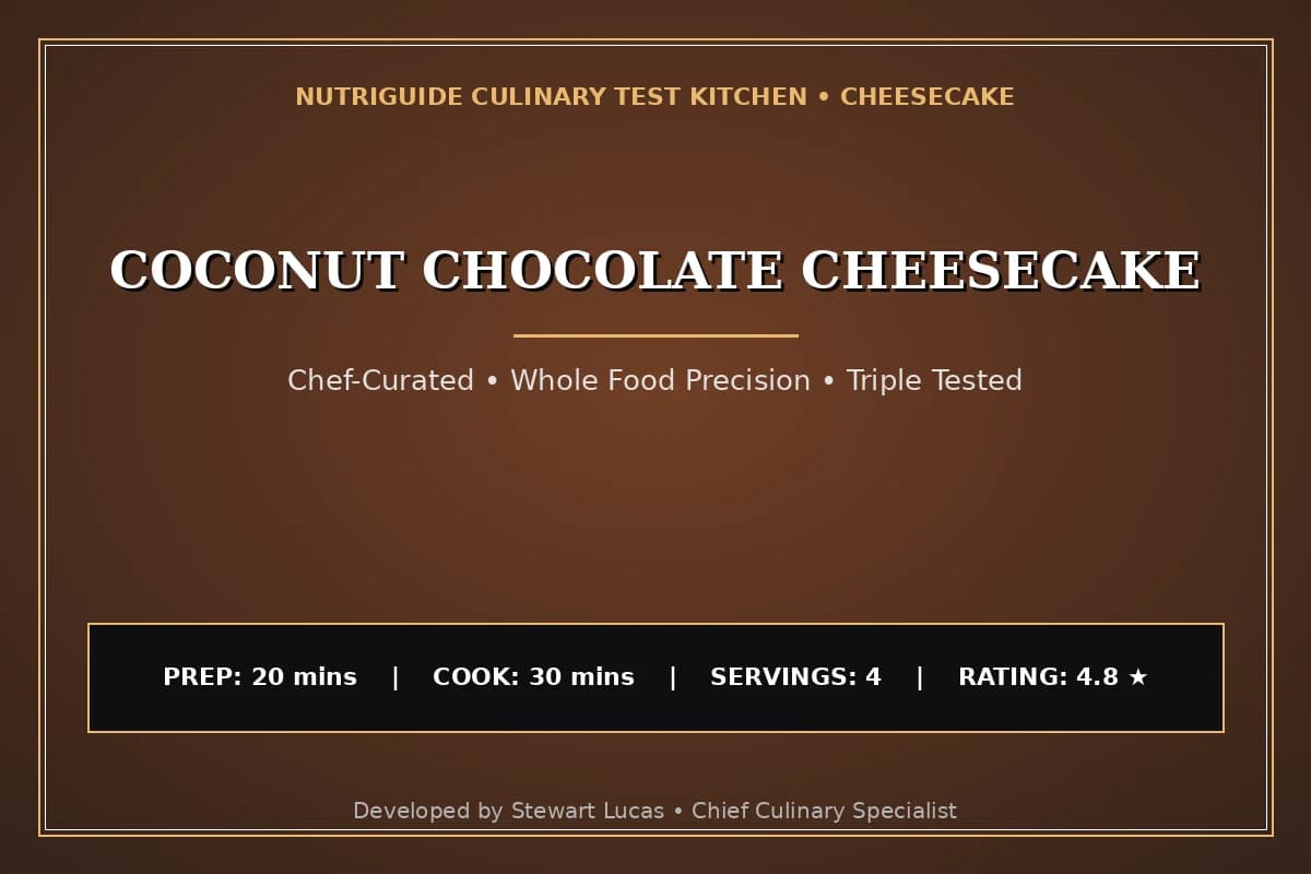 Coconut Chocolate Cheesecake