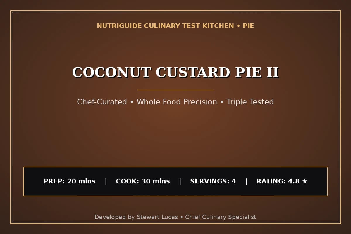Coconut Custard Pie Ii
