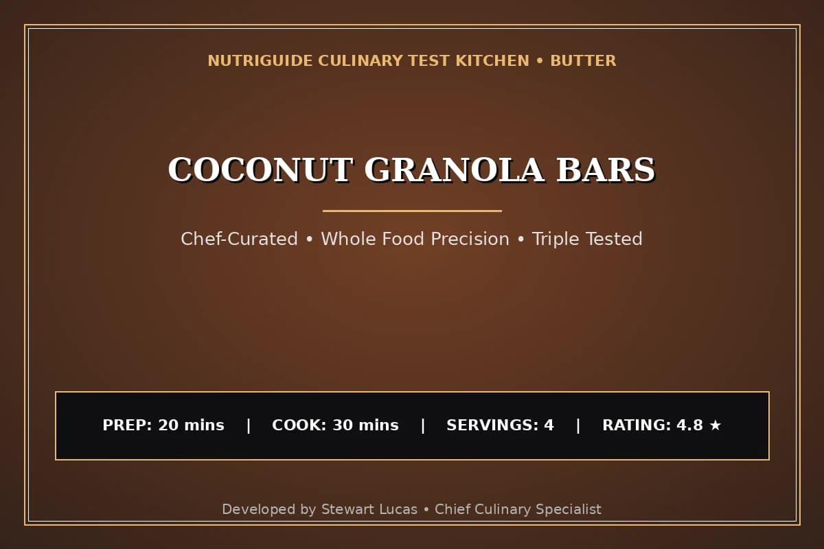 Coconut Granola Bars