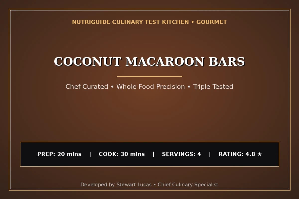 Coconut Macaroon Bars