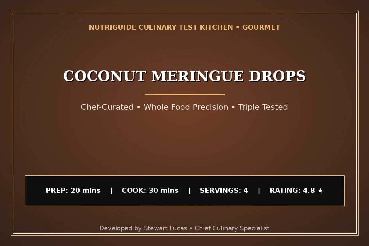 Coconut Meringue Drops