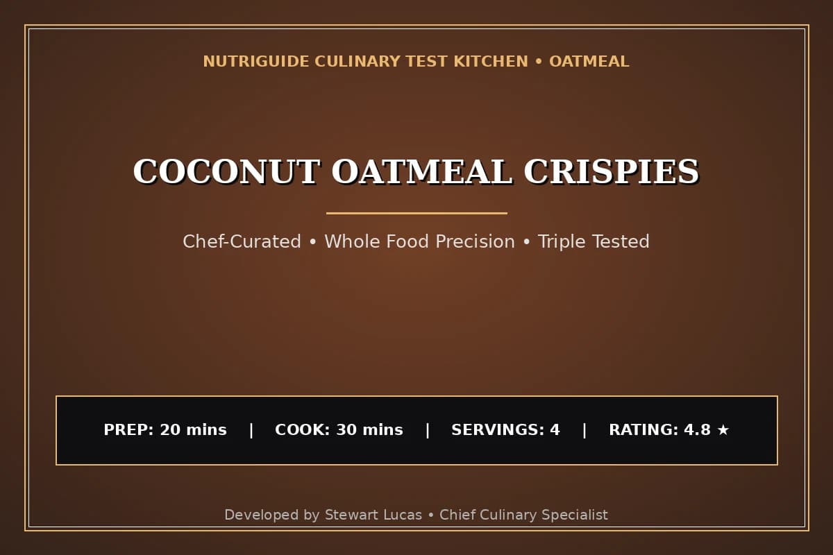 Coconut Oatmeal Crispies