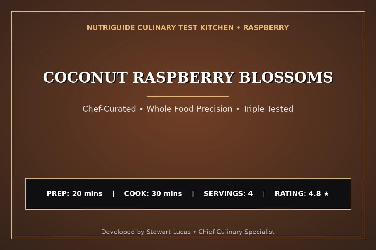 Coconut Raspberry Blossoms