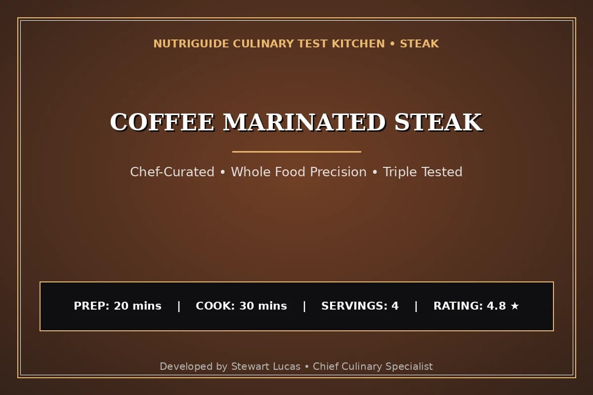 Coffee Marinated Steak