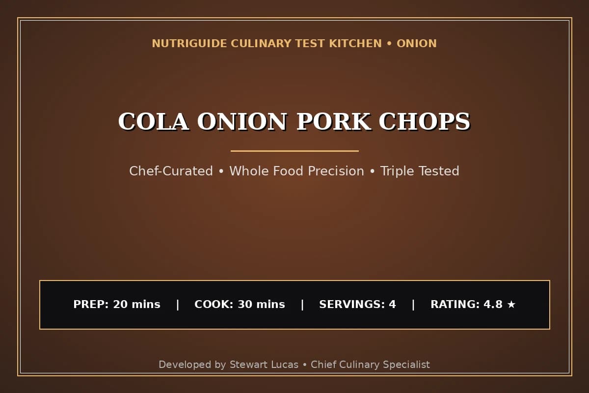 Cola Onion Pork Chops