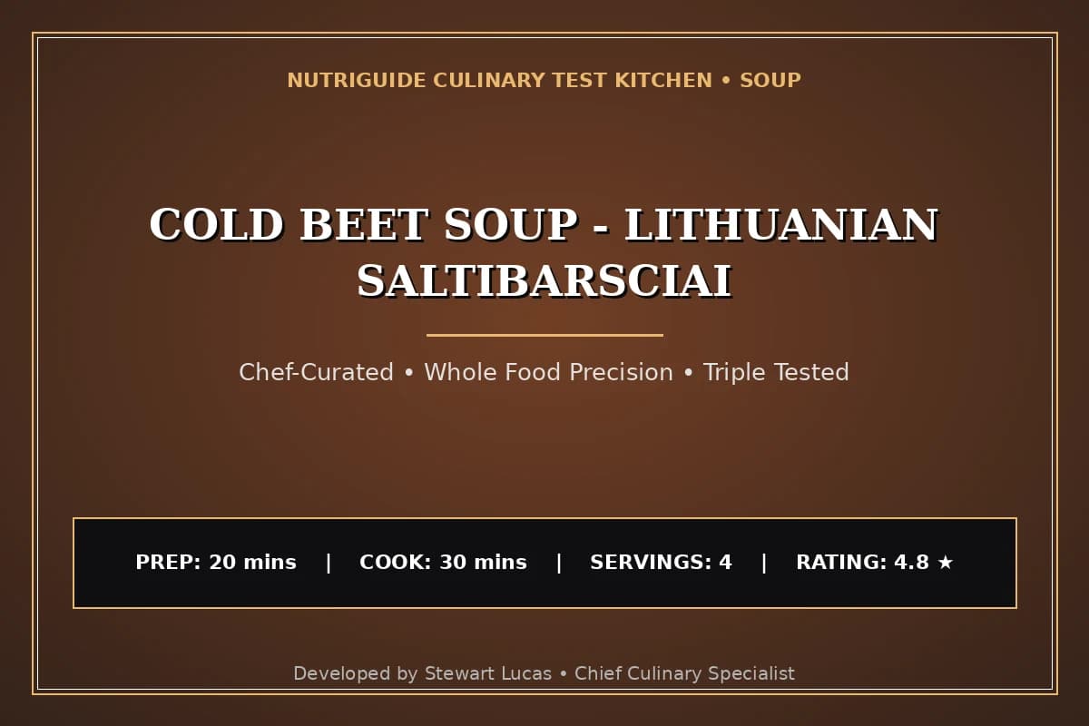 Cold Beet Soup - Lithuanian Saltibarsciai
