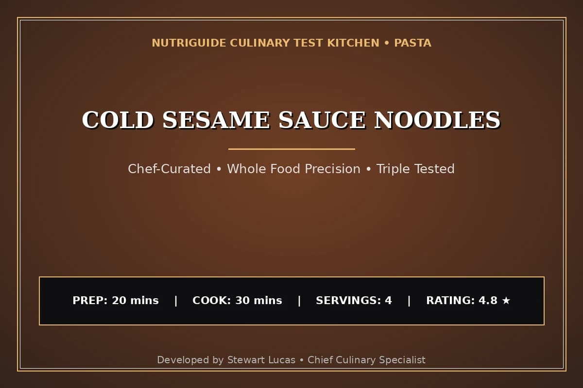 Cold Sesame Sauce Noodles