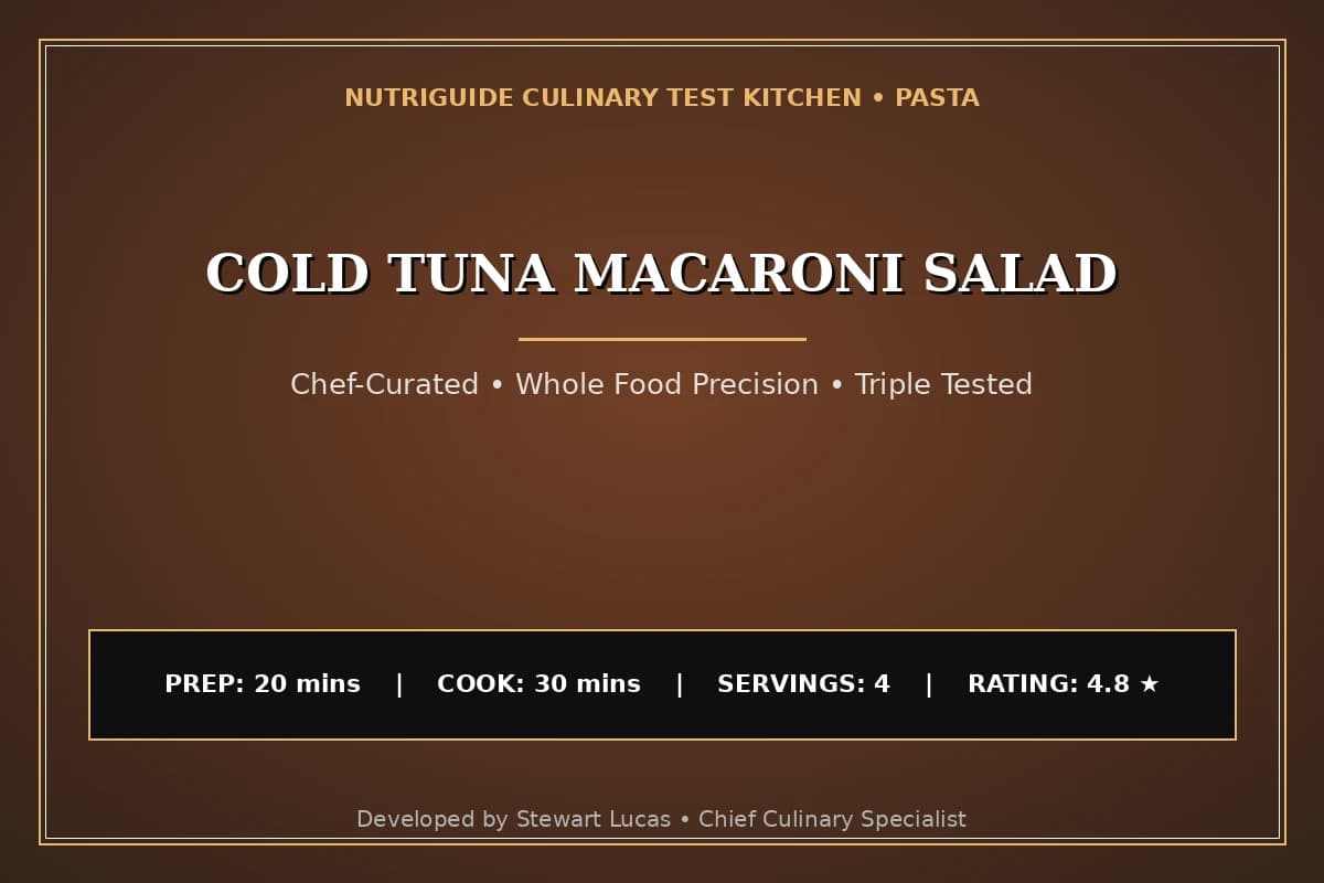 Cold Tuna Macaroni Salad