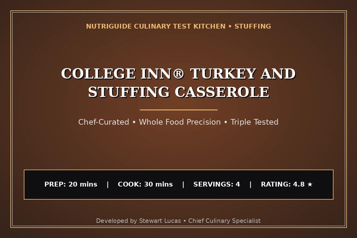 College Inn® Turkey And Stuffing Casserole
