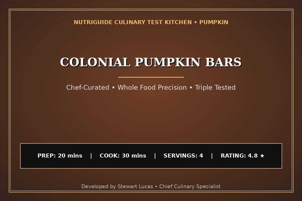 Colonial Pumpkin Bars