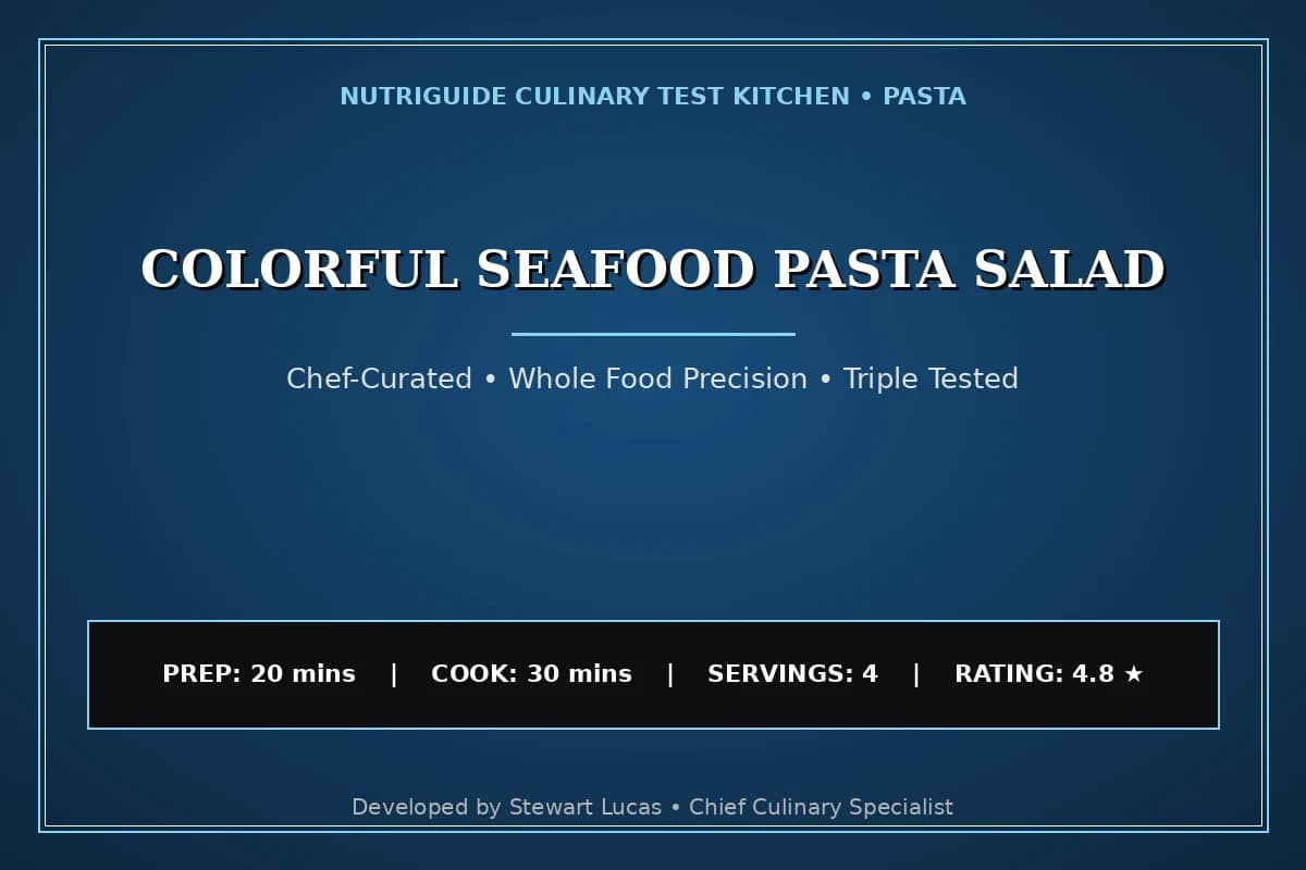 Colorful Seafood Pasta Salad