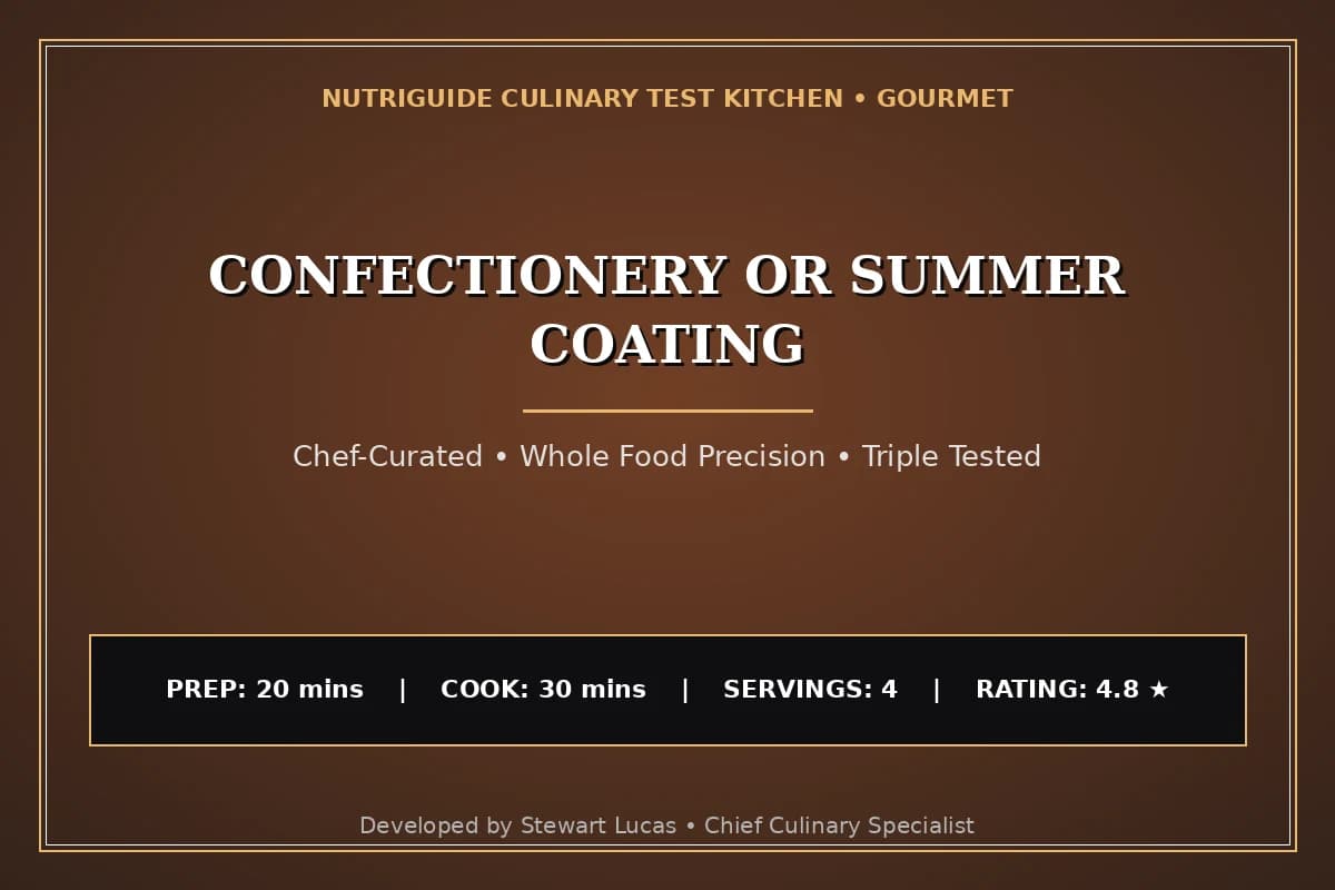Confectionery Or Summer Coating