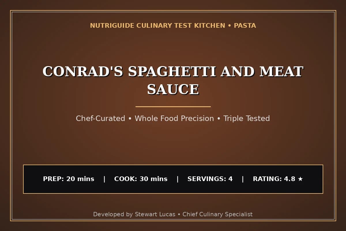 Conrad'S Spaghetti And Meat Sauce